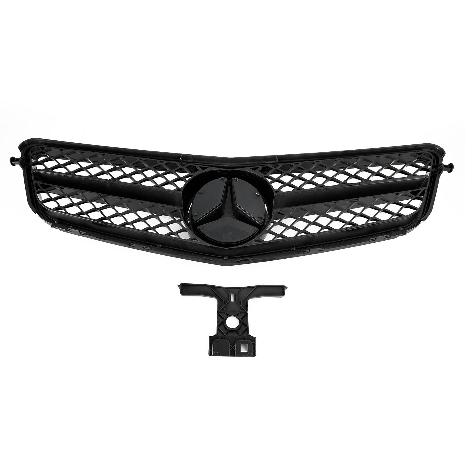 Mercedes Benz 2008-2014 C-Class W204 C250 C300 C350 Front Bumper Grill Black Replacment Grille