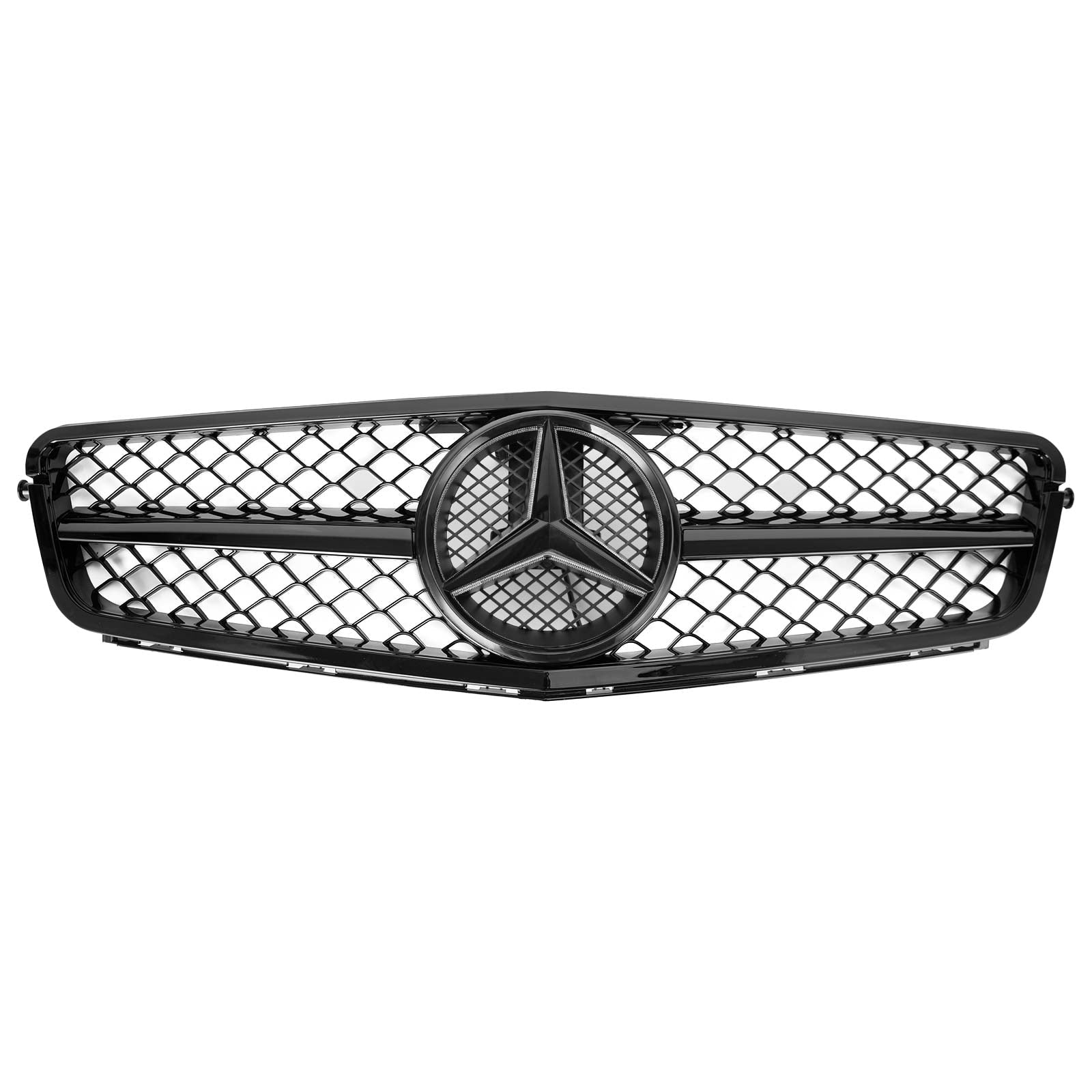 Parrilla delantera con rejilla LED para Mercedes Benz W204 Clase C C200 C250 C300 C350 2008-2014