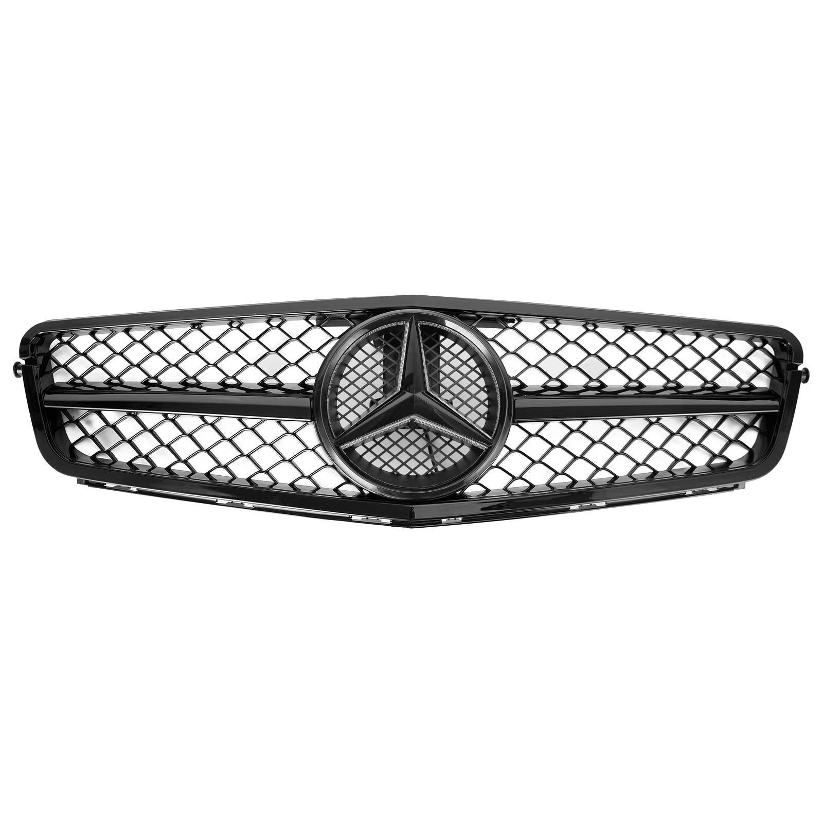 Mercedes Benz 2008-2014 C-Class W204 C250 C300 C350 Front Bumper Grill Black Replacment Grille