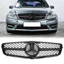 Mercedes Benz Classe C 2008-2014 W204 Grille de pare-chocs avant noire de remplacement pour C250 C300 C350-1