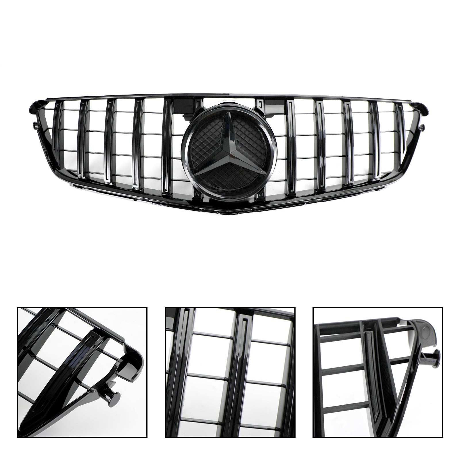 Grille de pare-chocs avant style AMG pour Mercedes Benz W204 Classe C C250 C300 C350 2008-2014