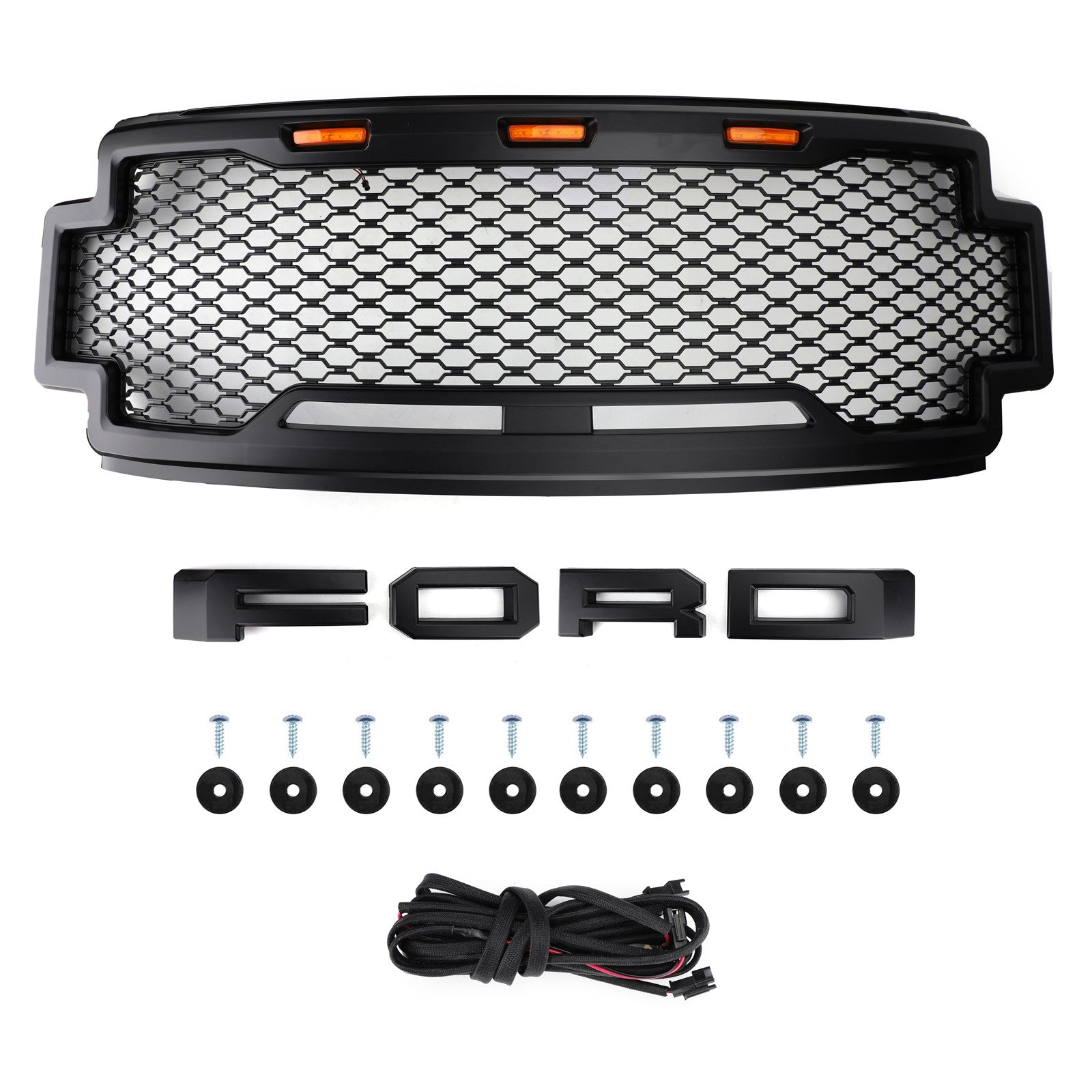 Parrilla de repuesto estilo Raptor para Ford F250 F350 F450 F550 Super Duty 2017-2019