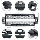 2017-2019 ford f250 f350 f450 f550 super duty raptor estilo amortecedor dianteiro grade preta fosca com letra ford-4