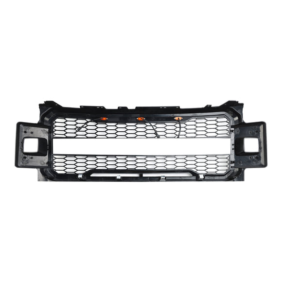 2017-2019 ford f250 f350 f450 f550 super duty raptor estilo amortecedor dianteiro grade preta fosca com letra ford