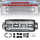 Griglia del paraurti anteriore Super Duty Raptor Style 2017-2019 Ford F250 F350 F450 F550 Griglia nera opaca-4