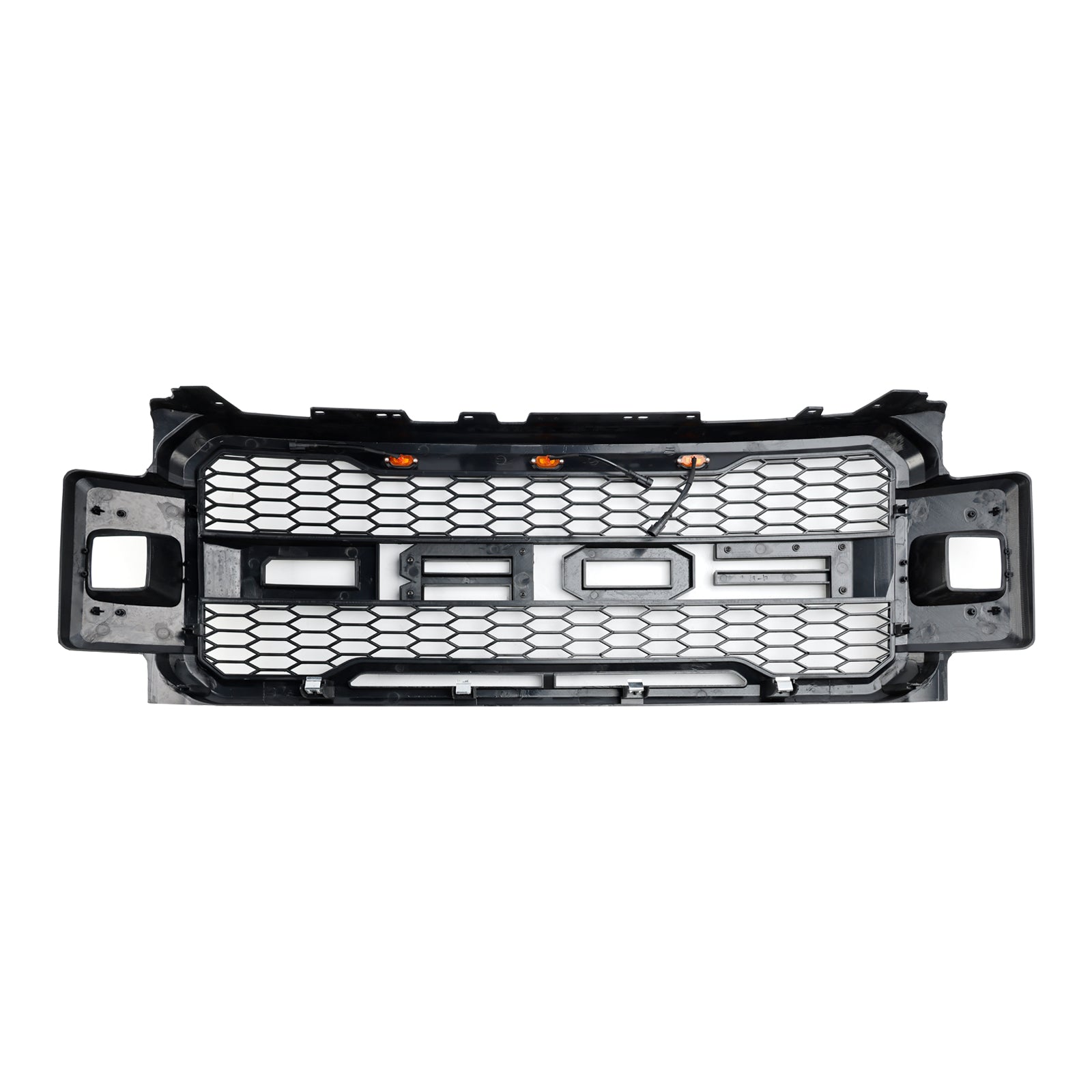 2017-2019 Ford F250 F350 F450 F550 Super Duty Raptor Style Front Bumper Grill Matte Black Grille