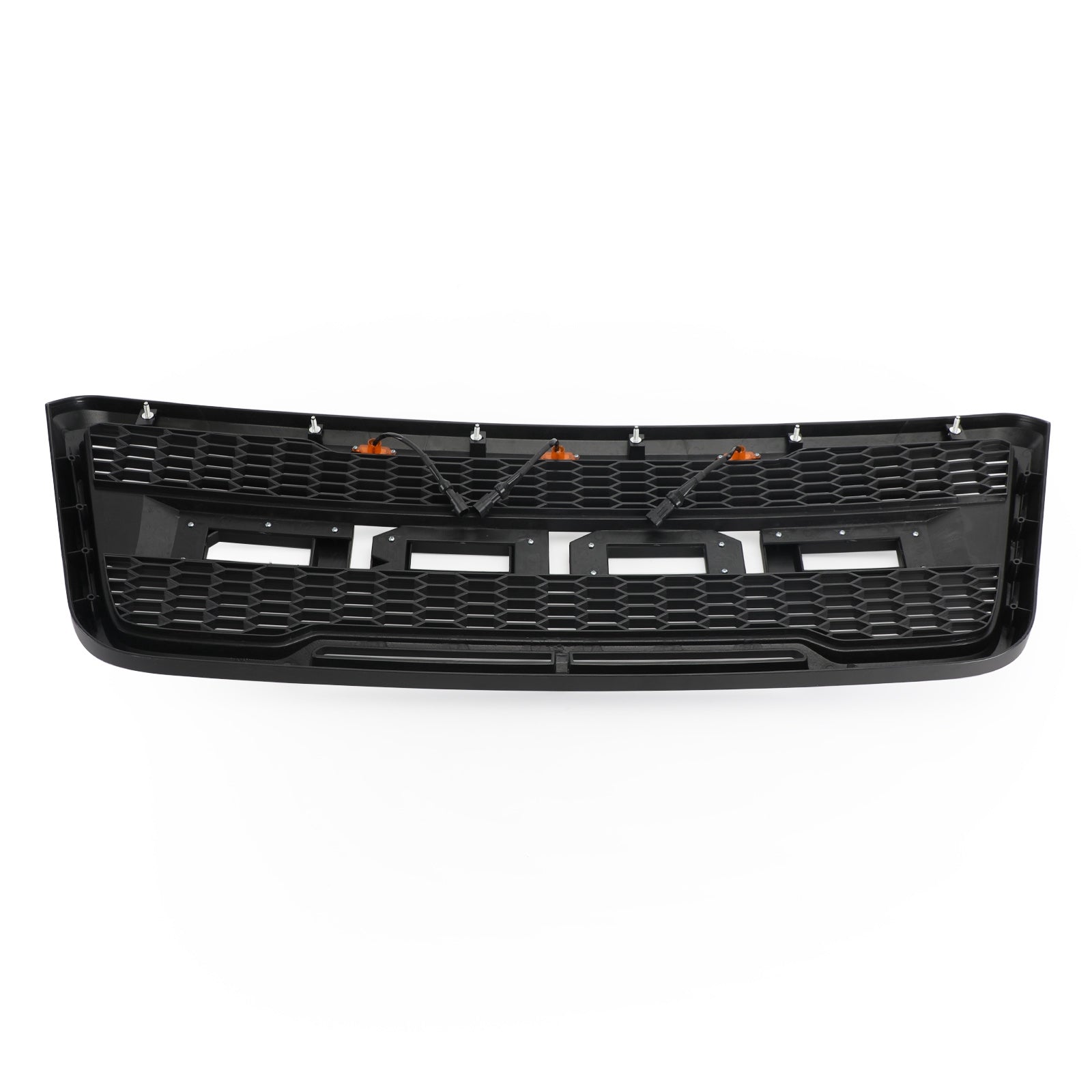 Parrilla delantera estilo Raptor para Ford F150 XLT/Lariat/FX4/King Ranch 2004-2008, color negro y gris, con LED