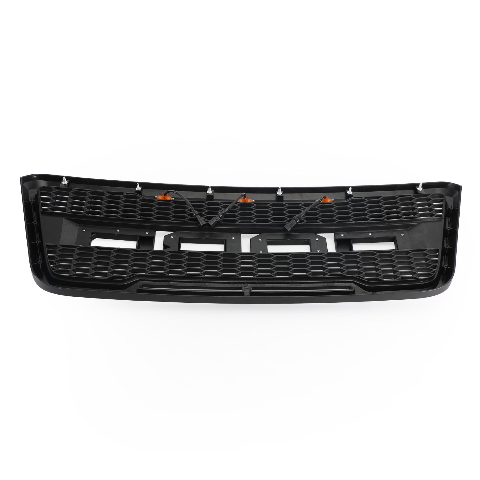 2004-2008 Ford F150 Raptor Front Grill Upper Bumber Honeycomb Black Grille With LED & Letter