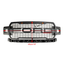 2018-2020 Ford F-150 Raptor Style Grille de pare-chocs avant de remplacement Grille noire avec LED-2