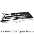 2014-2018 Toyota Tundra TRD PRO Style Wymiana grilla o strukturze plastra miodu Czarna kratka z literą TOYOTA-2