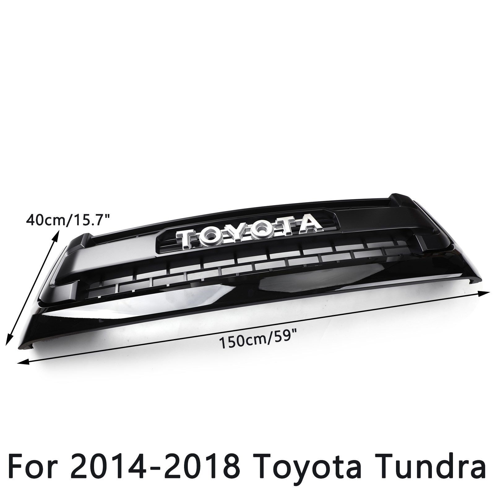 Grille de remplacement en nid d'abeille de style TRD PRO pour Toyota Tundra 2014-2018, calandre noire - 0