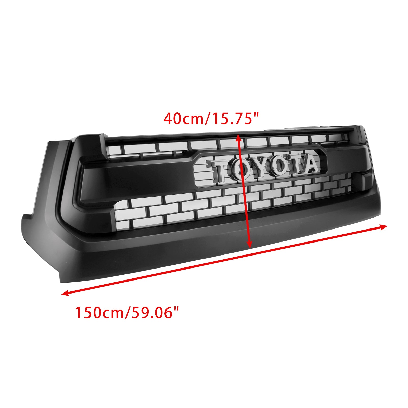 2014-2018 Toyota Tacoma Trd Pro Style Gitter vorderen Stoßfänger Matte Black Grill - 0