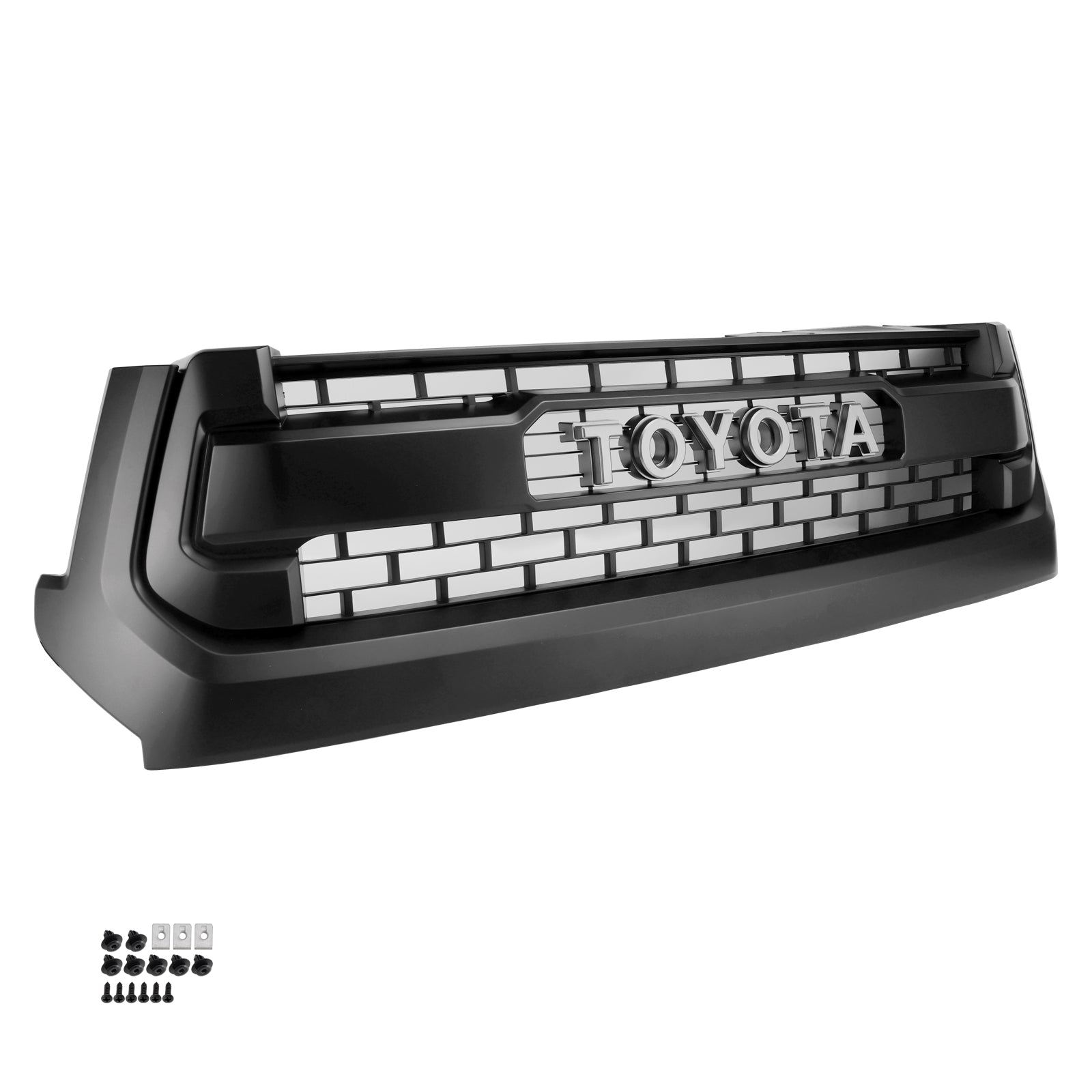 2014-2018 Toyota Tacoma Trd Pro Style Gitter vorderen Stoßfänger Matte Black Grill