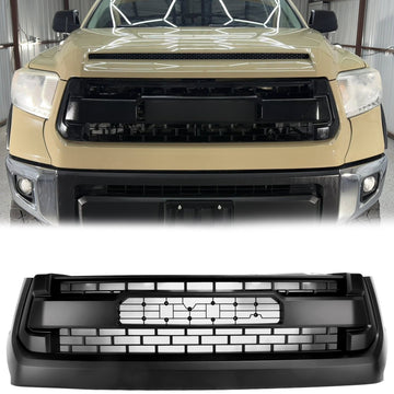 2014-2018 Toyota Tacoma TRD PRO Style Grille Front Bumper Matte Black Grill With TOYOTA Letter