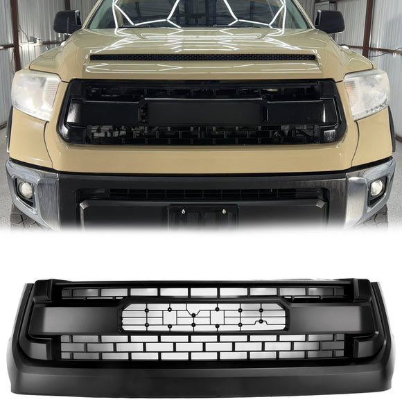 2014–2018 Toyota Tacoma TRD PRO Style Grille Frontstoßstange Mattschwarzer Grill mit Toyota-Buchstaben