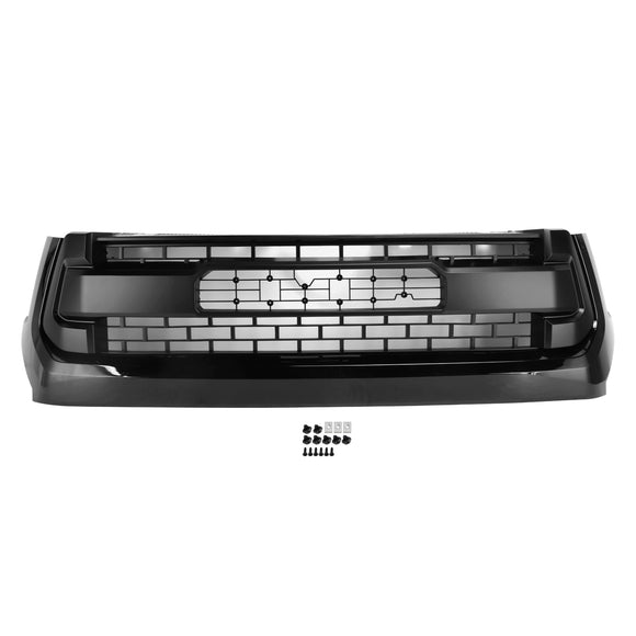 2014-2018 Toyota Tundra TRD PRO Style Wymiana grilla o strukturze plastra miodu Czarna kratka z literą TOYOTA