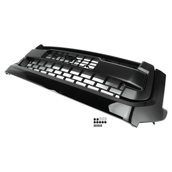 2014-2018 Toyota Tundra TRD PRO Style Wymiana grilla o strukturze plastra miodu Czarna kratka z literą TOYOTA