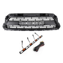 Toyota 2012 2013 2014 2015 Griglia anteriore Tacoma TRD PRO Style Mesh Griglia nera opaca con luce LED-9