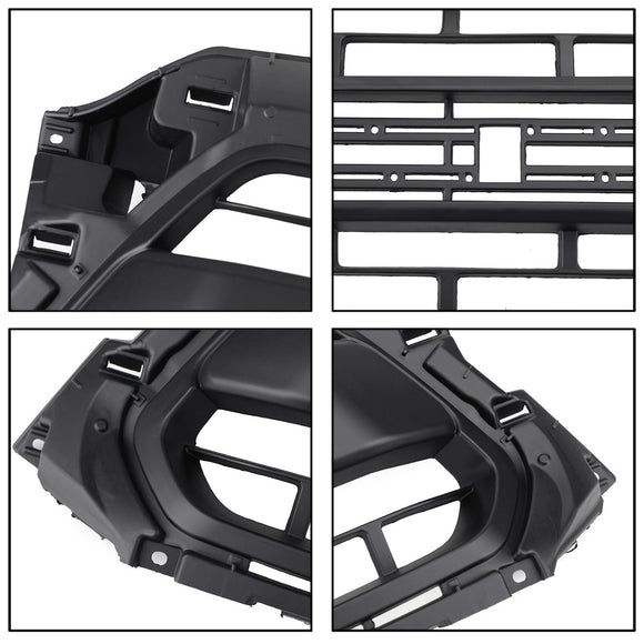 2012-2015 | Toyota Tacoma | Griglia stile Trd Pro | Nero opaco | Griglia nera con LED per paraurti superiore & Lettera