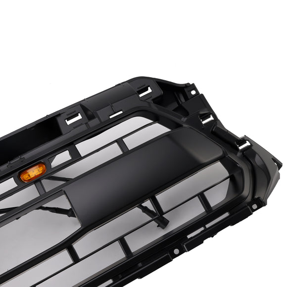 TRD PRO Grill For 2012-2015 Toyota Tacoma Front Bumper Replacement Black Grille W/ LED & TOYOTA Letter