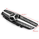 Mercedes Benz 2002-2006 R230 SL Classe SL350/500/600/SL55/65 1 Fin Star Grill noir Chrome Calandre-4