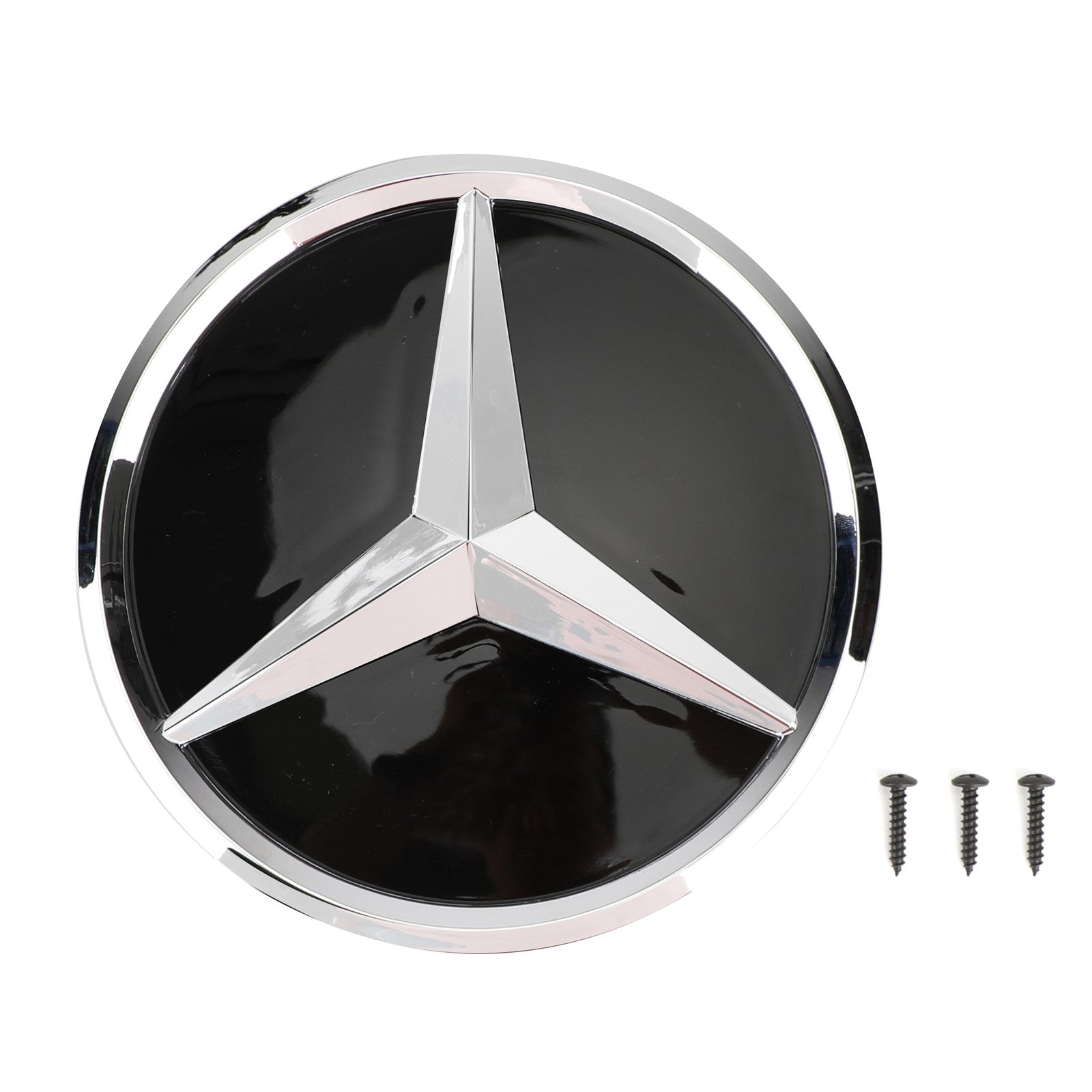 Mercedes Benz 2002-2006 R230 SL Clase SL350/500/600/SL55/65 1 Parrilla Star AMG negra cromada