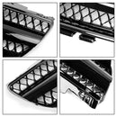 Mercedes Benz 2002-2006 R230 SL Classe SL350/500/600/SL55/65 1 Fin Star Grill noir Chrome Calandre-19