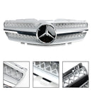 2002-2006 Mercedes Benz SL-Class R230 SL350/500/600/SL55/65 Front Bumper Upper Grill Silver Chrome Grille-5