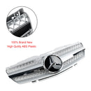 2002-2006 Mercedes Benz SL-Class R230 SL350/500/600/SL55/65 Front Bumper Upper Grill Silver Chrome Grille-6