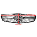 Mercedes Benz Clase C W204 Parrilla delantera Diamond 2008-2014, parrilla cromada de repuesto con emblema de estrella LED-2