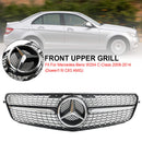 Mercedes Benz Classe C 2008-2014 W204 Calandre avant chromée noire diamantée C200 C230 C250 C300 C350-4