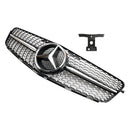 Mercedes Benz Classe C 2008-2014 W204 Calandre avant chromée noire diamantée C200 C230 C250 C300 C350-13