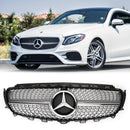 2017-2018 Mercedes Benz E-Class E400 E43 Sedan Sports Grill Diamond Silver Front Grille-1
