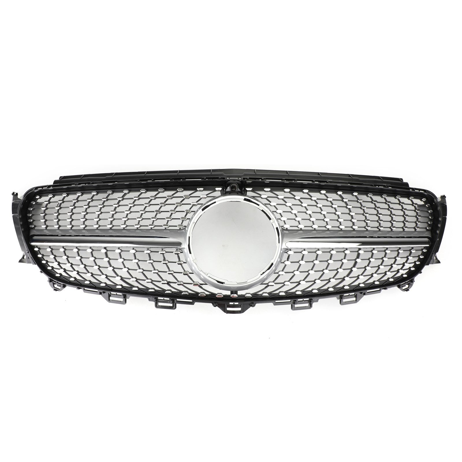 2016-2019 Mercedes Benz E-Class W213 E200 E250 E300 E400 E43 Sedan Sports Grill Diamond Silver Front Grille