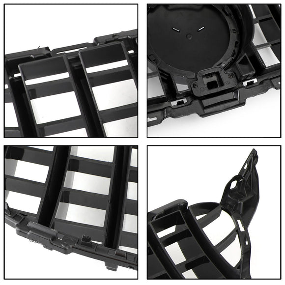 Mercedes Benz Classe C W205 Grille de pare-chocs avant noire brillante avec trou pour caméra pour C205 A205 2019 2020 2021 GTR