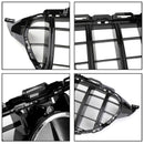 Mercedes Benz Classe C W205 Grille de pare-chocs avant noire brillante avec trou pour caméra pour C205 A205 2019 2020 2021 GTR-6