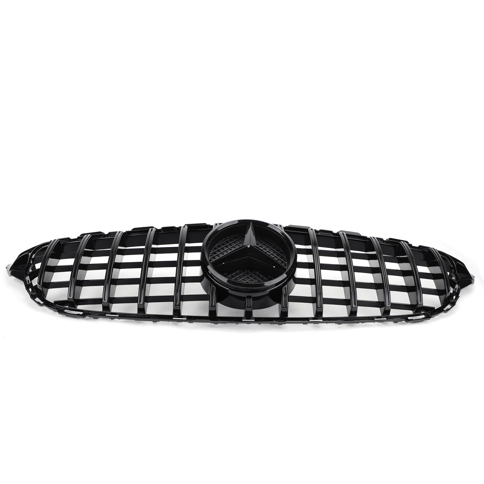 2015-2018 Mercedes Benz C-Class W205 C200/250/300/350/C43 AMG Style Front Bumper Grill Replacement Black Grille