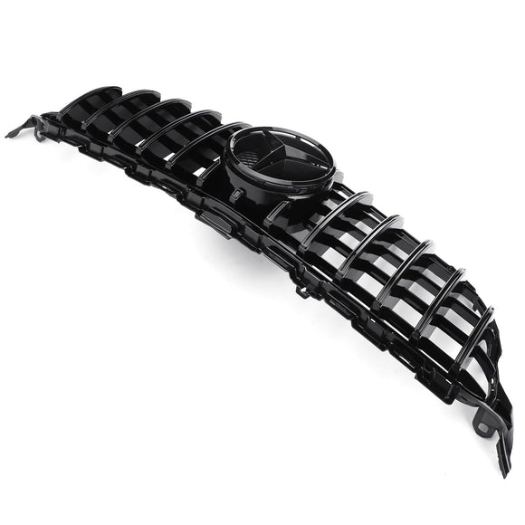 Mercedes Benz Classe C 2015-2018 W205 Grille de pare-chocs avant de remplacement de style GTR pour C205 A205 C200/250/300/350/C43, grille noire