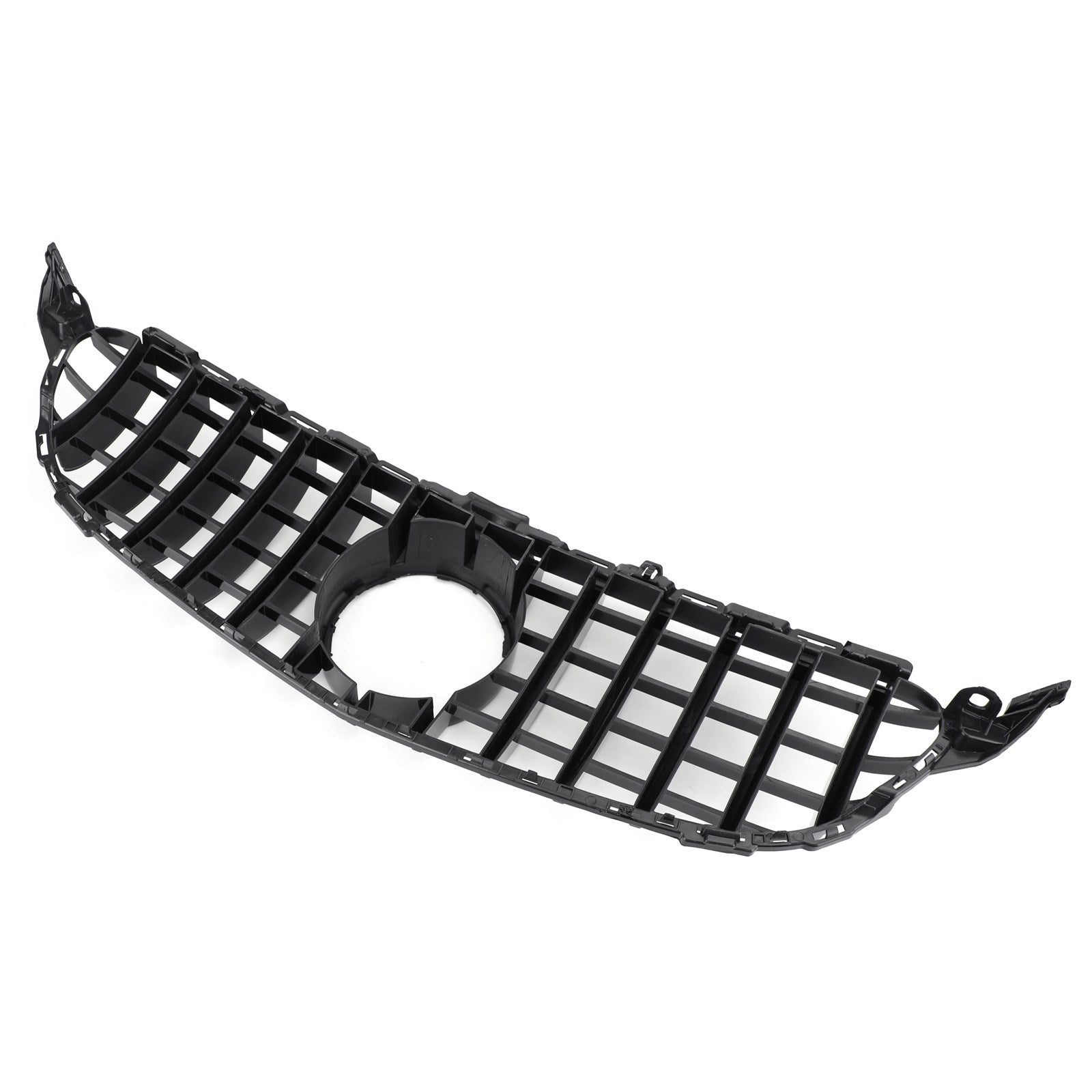 Grille de pare-chocs avant de remplacement de style GTR pour Mercedes Benz Classe C W205 C205 A205 C200/250/300/350/C43 2015-2018 Grille noire