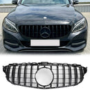 Mercedes Benz Clase C (2015-2018) W205 Parrilla delantera negra diamante para C205, A205, C200, C250, C300 y C350.-13