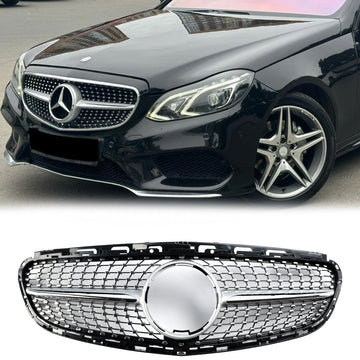 2013-2016 Mercedes Benz E-Class W212 Facelift Front Bumper Grill Diamond Grille