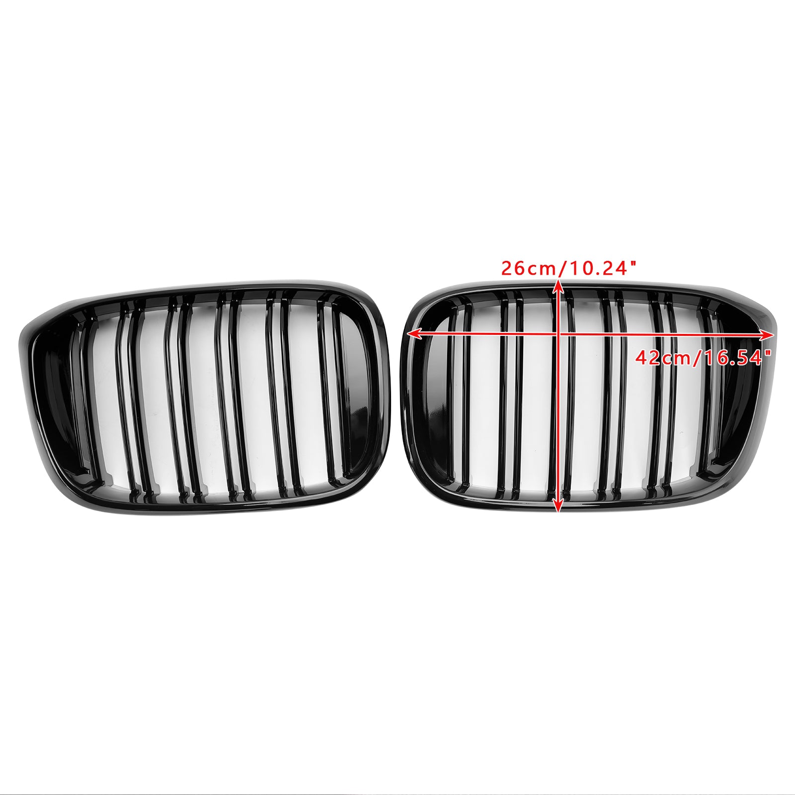 BMW X4 G02 X3 G01 G08 2018-2021 Gloss Black Front Kidney Grille Mesh Grill