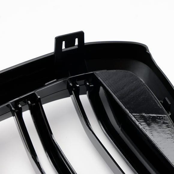 BMW X4 G02 X3 G01 G08 2018-2021 Parrilla de malla frontal negra brillante