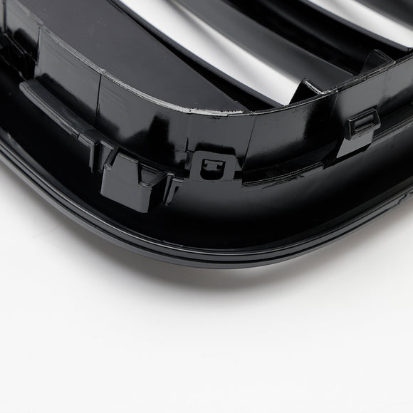 BMW X4 G02 X3 G01 G08 2018-2021 Parrilla de malla frontal negra brillante