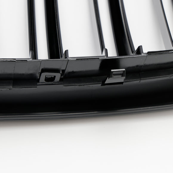 BMW X4 G02 X3 G01 G08 2018-2021 Parrilla de malla frontal negra brillante