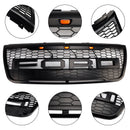 2012-2015 Ford Explorer Front Bumper Grill Replacement Black Grille W/LED Light-4