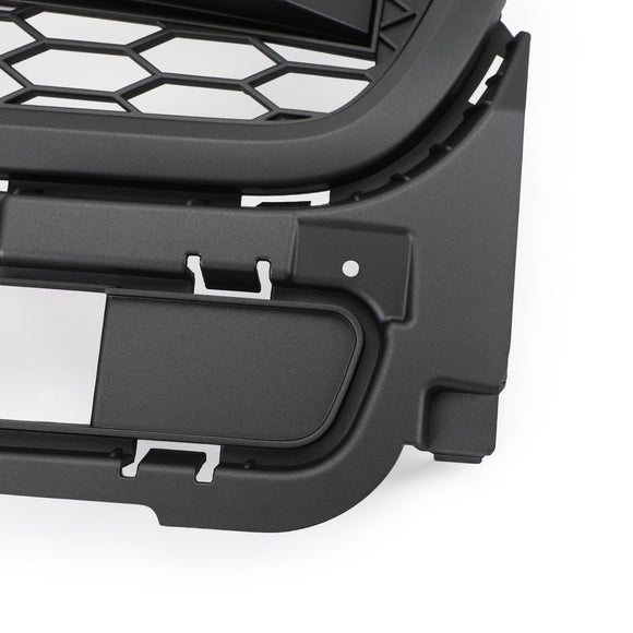 Rejilla negra de repuesto para parachoques delantero superior para Ford Explorer Base/XLT/Limited/Platinum/Sport 2016-2017 con luces