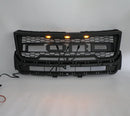 Rejilla negra de repuesto para parachoques delantero superior para Ford Explorer Base/XLT/Limited/Platinum/Sport 2016-2017 con luces-13