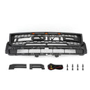 Rejilla negra de repuesto para parachoques delantero superior para Ford Explorer Base/XLT/Limited/Platinum/Sport 2016-2017 con luces-6