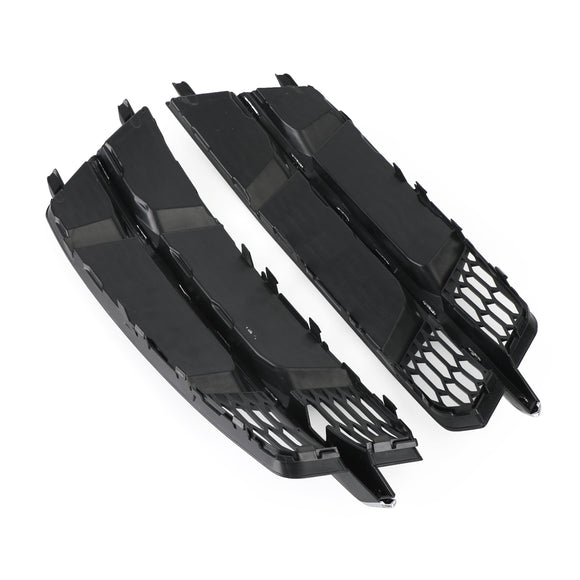 Audi A6 C7 S-Line / S6 2015-2018 Front Bumper Lower Grille Fog Light Cover Grill Black 4G0807681AN 4G0807682AN